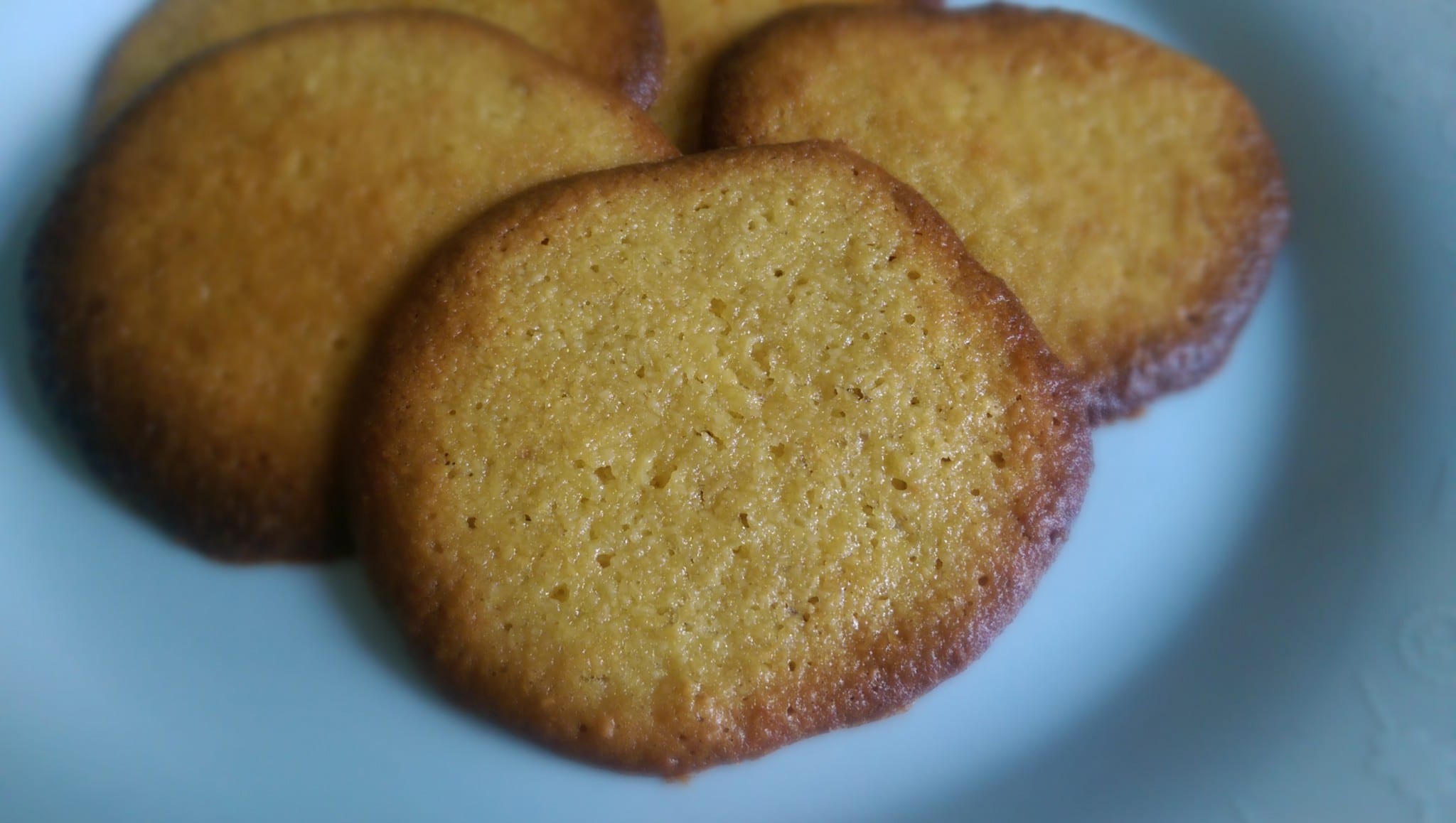 almond cookies on a plate