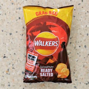 a grab bag of ready salted walkers crisps