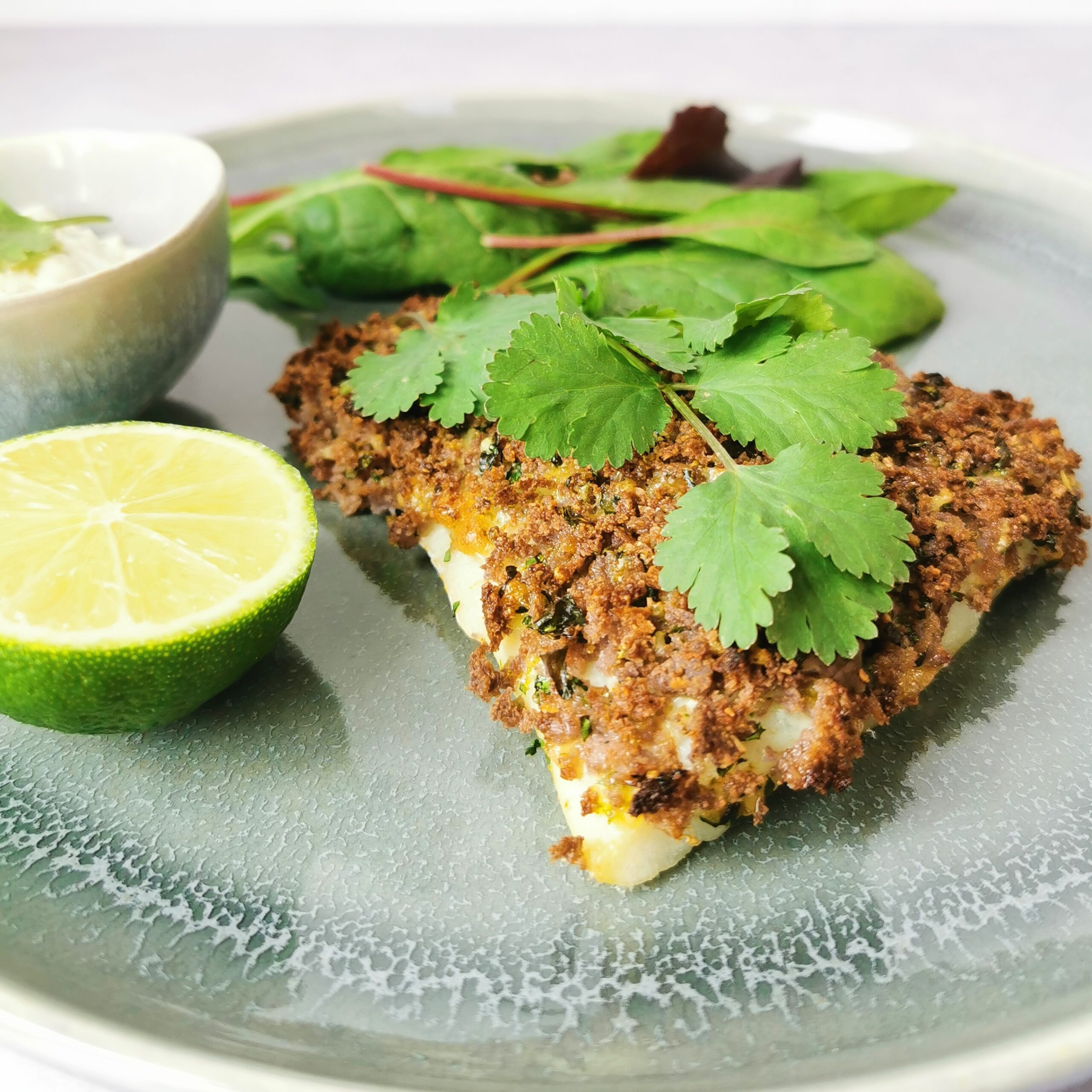 Read more about the article Lime and coriander crumbed cod