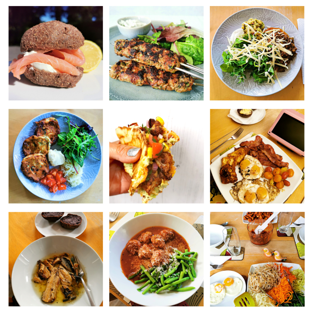 Nine square photos of meals you would eat in the Wide Eyed way